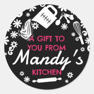 Meetbeker splash bakken bakkerij banketbakker ronde sticker