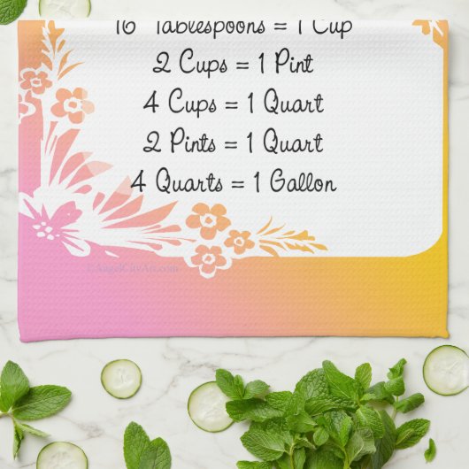 Meetequivalenten keukentips theedoek (Gevouwen)