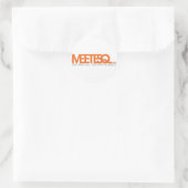 MeetESQ.com Ronde Sticker (Tas)