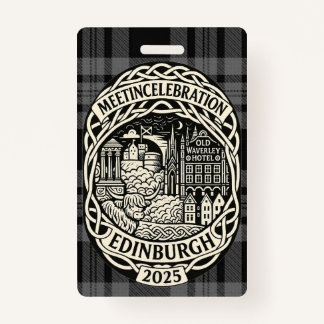 MEETinCelebration Edinburgh - Nacht-tijd Label Badge