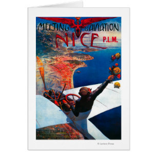 Meeting D'Aviation à Nice, France Poster
