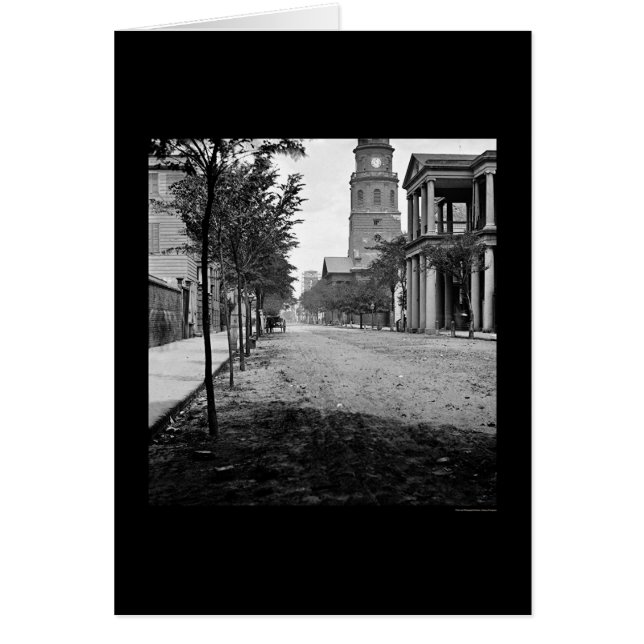 Meeting Street à Charleston, SC 1865 (Devant)