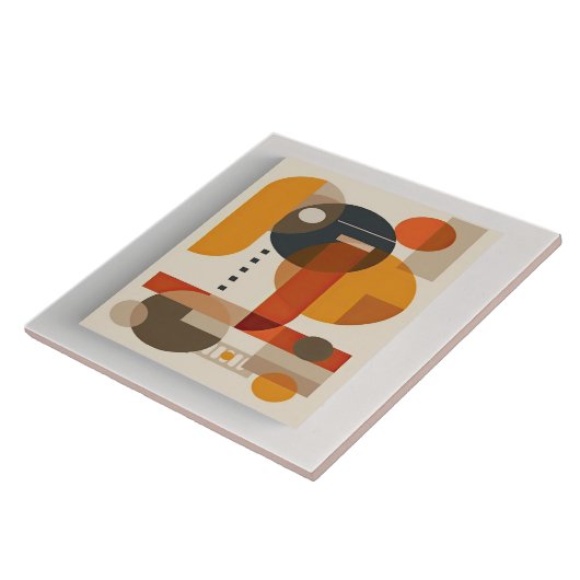 Meetkundig meesterschap midden eeuw nr. 7 tegeltje (Zijkant)