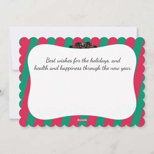 Meetlepels Kerstmis uit de keuken van Feestdagenkaart (Achterkant)