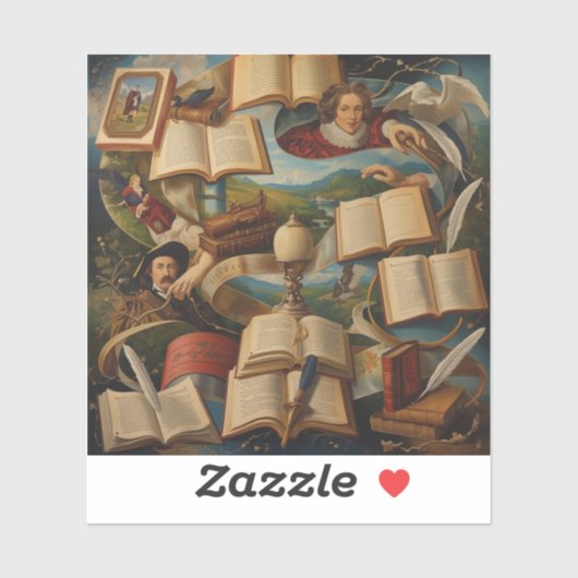 meets colourful artistic imagination sticker (Vel)