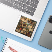 meets colourful artistic imagination sticker (Laptop met iPhone)