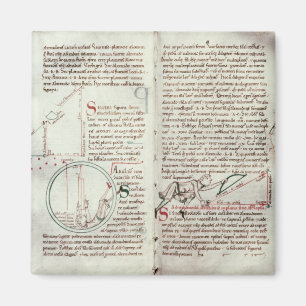 Meetschema's en tekstdiagrammen (vellum) magneet