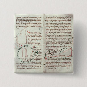 Meetschema's en tekstdiagrammen (vellum) vierkante button 5,1 cm