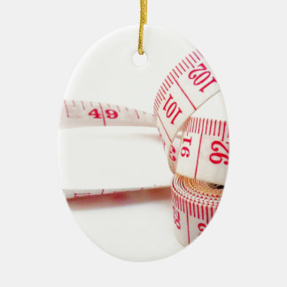 Meettape met gewichtsverlies keramisch ornament