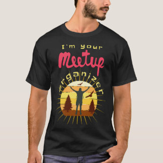 Meetup Group Organizer Medallion Grote Organisator T-shirt