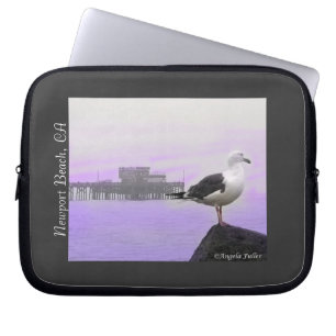 Meeuw bij Newport Laptophoes Laptop Sleeve