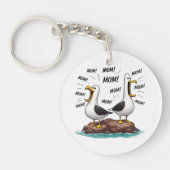 Meeuw Moeder Grappig Gepersonaliseerd Sleutelhanger (Voorkant)