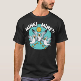 Meeuw Volleybal Mijn Mijn Strand Vogel Oceaan T-shirt