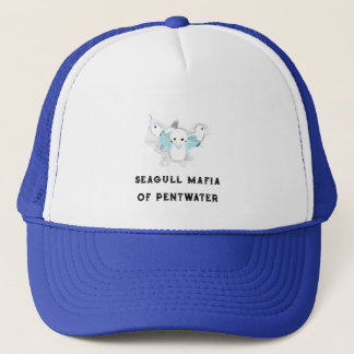 Meeuwenmaffia met je strandhangplek trucker pet