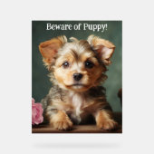 Méfiez-Vous Des Chiots Cute Yorkshire Terrier Guar (Recto)