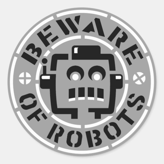 Méfiez-Vous Des Stickers Robots (Devant)