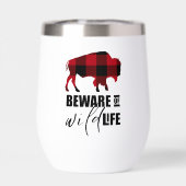 Méfiez-vous du bison sauvage Plaid ID669 (Arrière)
