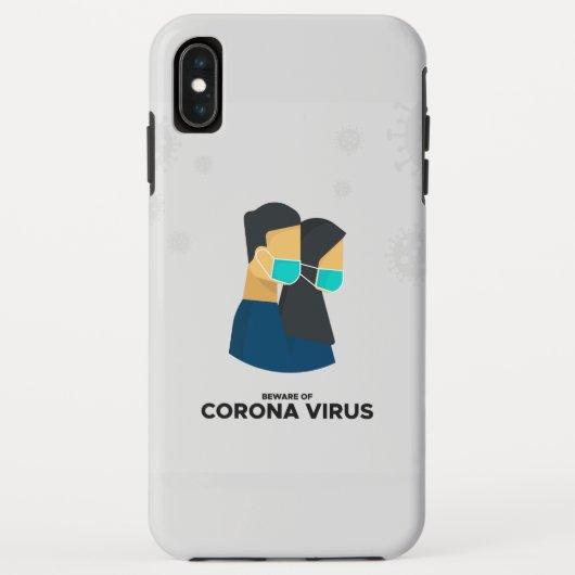 Méfiez-vous du coque iphone coronavirus (Dos)