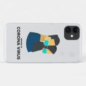 méfiez-vous du coque iphone coronavirus (Dos (Horizontal))