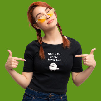 Méfiez-vous du t-shirt moto Biker Cat