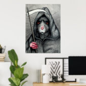 Méfiez-vous Grim Reaper Rat Poster (Bureau à domicile)