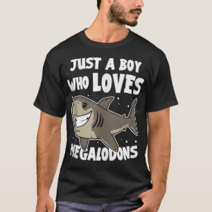Meg Shark gewoon een jongen die megalodons leuk vi T-shirt