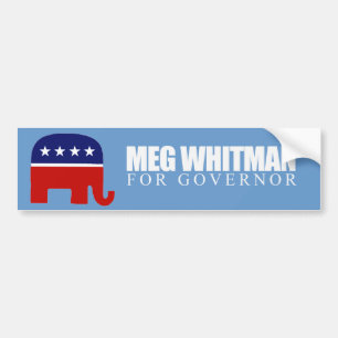 Meg Whitman voor gouverneur 2010 Bumpersticker