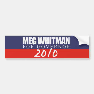 Meg Whitman voor gouverneur 2010 Bumpersticker