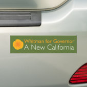 Meg Whitman voor gouverneur Bumpersticker (Op auto)