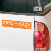 Meg Whitman voor gouverneur Bumpersticker (Op Truck)