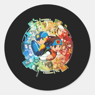 Mega Battle Network Legacy Collectie Ronde Sticker