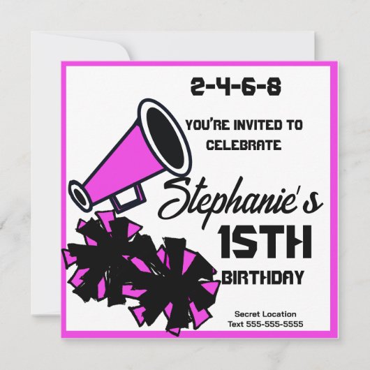 Mega Cheer Invitation : #3 (Devant)