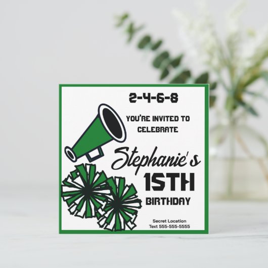 Mega Cheer Invitation : #8 Invitation (Debout devant)