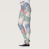 Mega Cloud Scroll | Leggings à motif batik (Gauche)