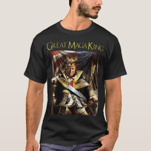 Mega King USA Flag Proud Ultra Maga Trump T-shirt