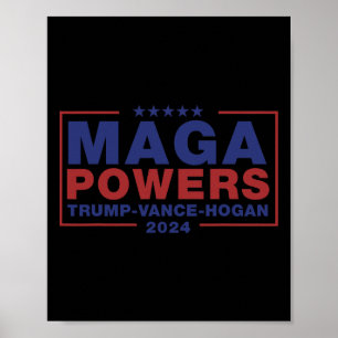 Mega Krachten Trump Vance Hogan 3 Poster