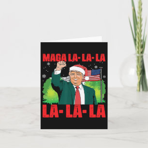 Mega La La Donald Trump Potus 47 Lelijke Kerst Kaart