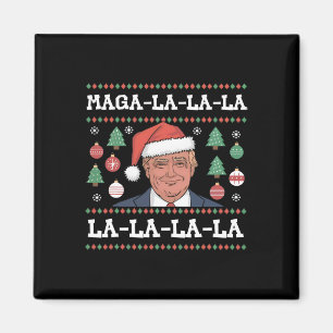 Mega La La Donald Trump Potus 47 Lelijke Kerst Magneet