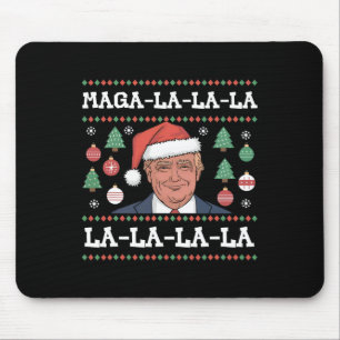 Mega La La La Donald Trump Potus 47 Lelijk Kerstfe Muismat