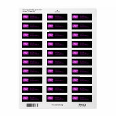 Mega Lightning Fractal Eigen adreslabel Etiket (Full Sheet)