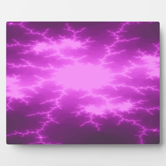 Mega Lightning Fractal Plaque Fotoplaat (Voorkant)