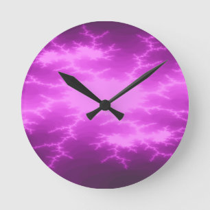 Mega Lightning Fractal Wall klok