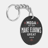 MEGA Make Elbows GREAT Again Canada Elbows UP! Sleutelhanger (Voorkant Links)