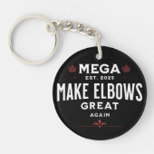 MEGA Make Elbows GREAT Again Canada Elbows UP! Sleutelhanger (Voorkant)