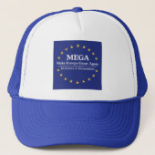 MEGA, Make Europe Great Again, democracy, independ Trucker Pet (Voorkant)