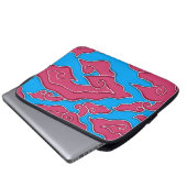 Mega Mendung Laptop Hoesje Laptop Sleeve (Voorkant onderkant)