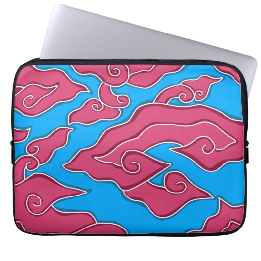 Mega Mendung Laptop Hoesje Sleeve (Voorkant)