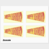 Mega Phone joyeuse Stickers d'anniversaire (Feuille)
