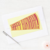 Mega Phone joyeuse Stickers d'anniversaire (Enveloppe)