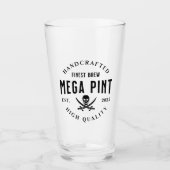 MEGA PINT-Mok Drink glazen koffiebier (Voorkant)